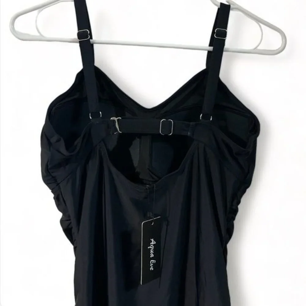 Aqua Eve Swimsuit for Women Tummy Control One Piece Bathing Suit NWT - Picture 3 of 5